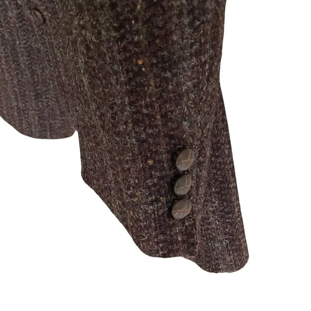 HARRIS TWEED Vintage Hand Woven Scotland Wool Blazer 48R - Picture 5 of 8